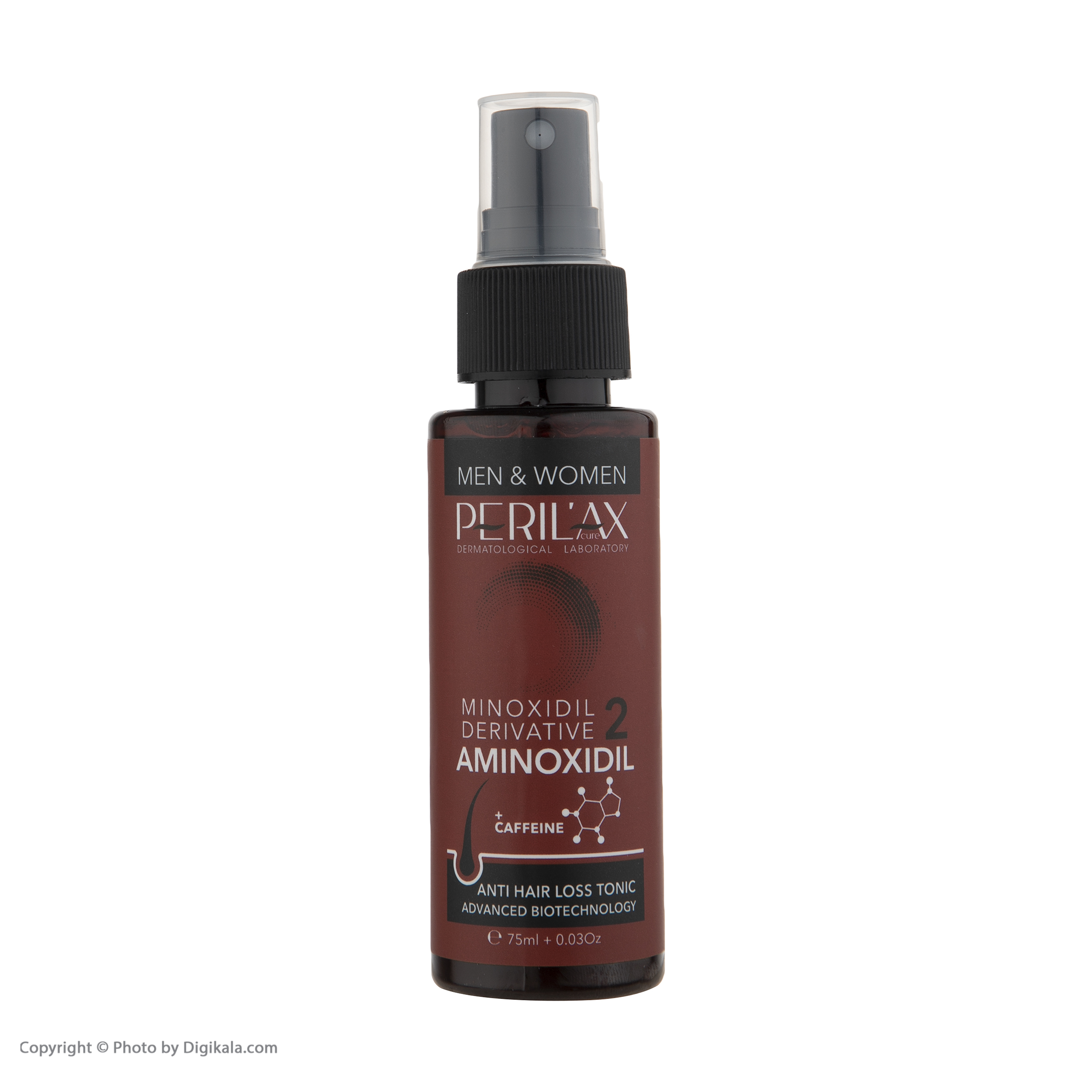 تونیک تقویت کننده مو پریلاکس پیور مدل Caffeine کد 2 حجم 75 میلی لیتر