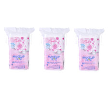 پد پاک کننده آرایش صورت میکاپ رز مدل soft مجموعه 3 عددی