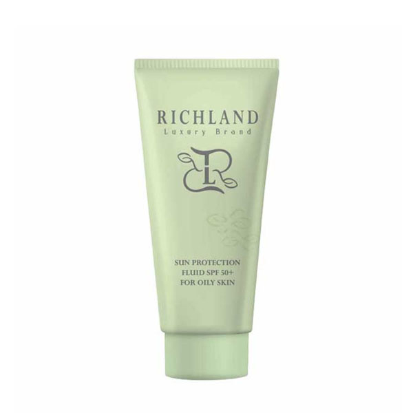 فلوئید ضد آفتاب بی رنگ ریچلند SPF 50 مدل 01 مناسب پوست‌های چرب حجم 40 میلی‌لیتر