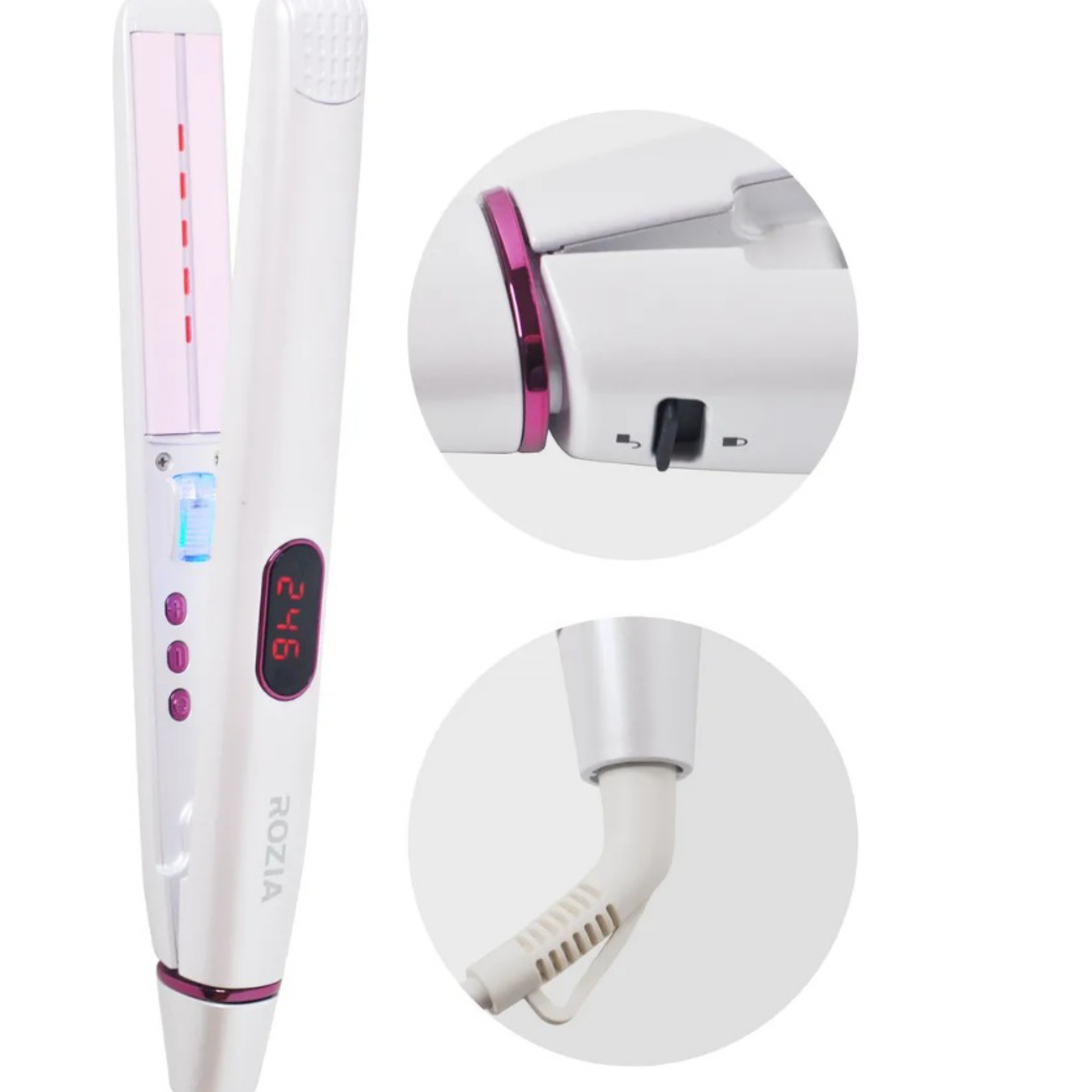 اتو و حالت دهنده ی مو روزیا مدل HR771