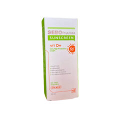 کرم ضد آفتاب بدون رنگ مای spf 50 مدل سبوفارما مناسب انواع پوست حجم 50 میلی لیتر