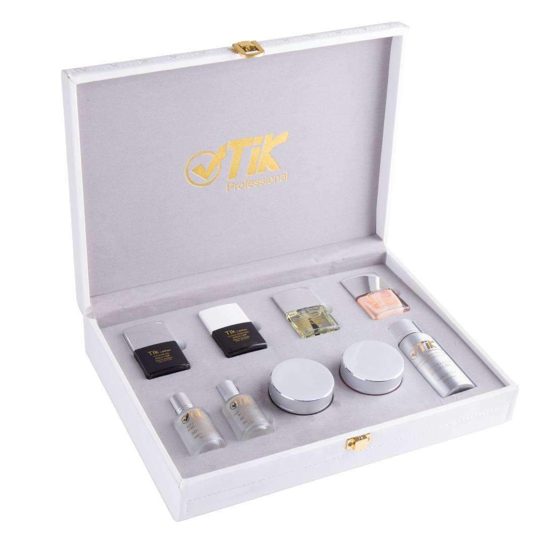 ست کاشت ناخن ۹ تیکه تیک مدل Gold 102