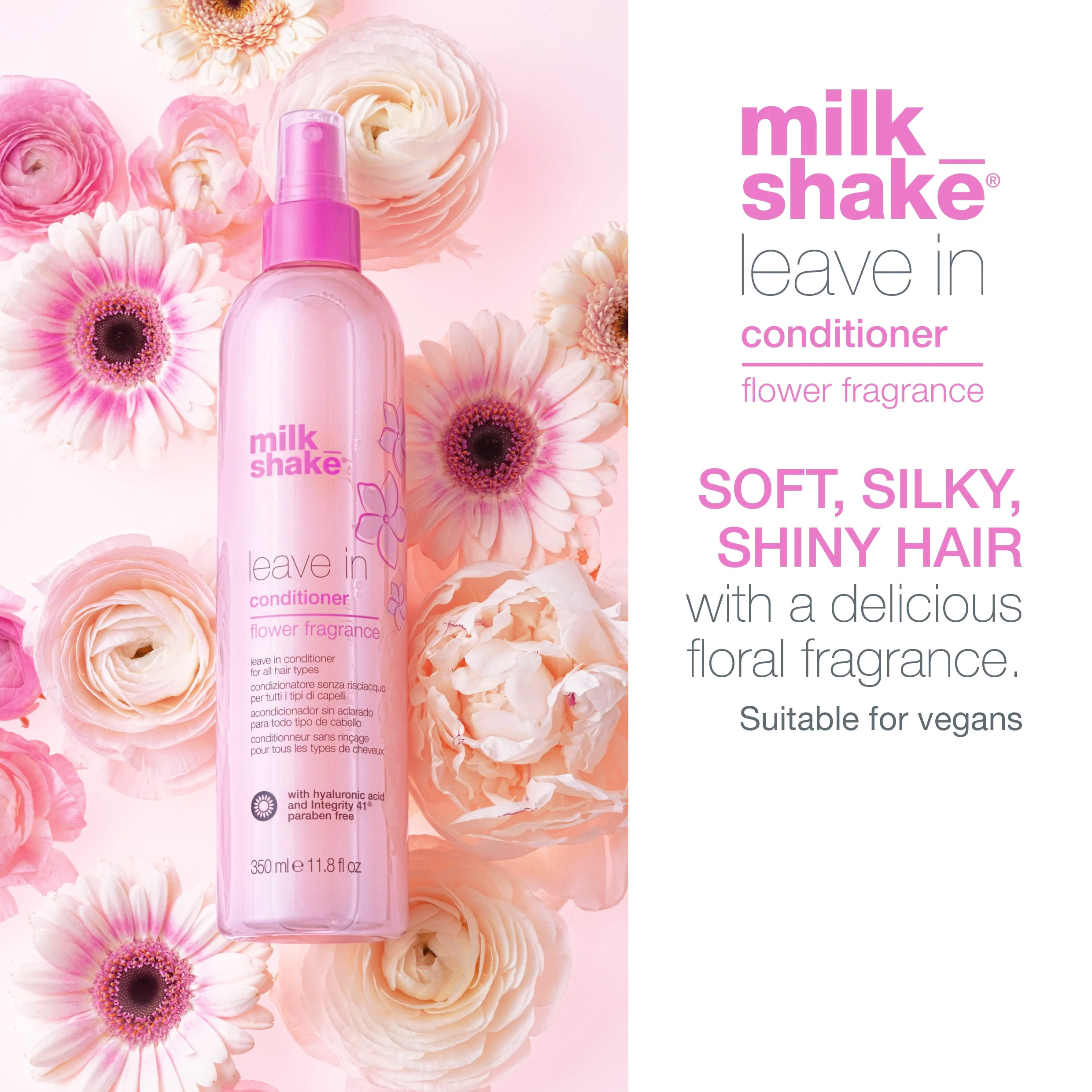 اسپری نرم کننده مو میلک شیک مدل آبرسان حجم 350 میلی لیتر