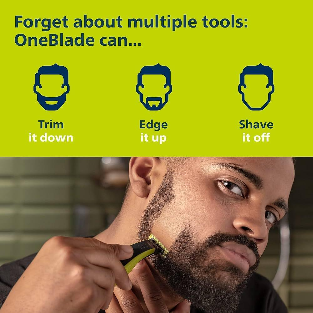 ماشین اصلاح موی صورت و بدن فیلیپس مدل OneBlade به همراه سری یدک