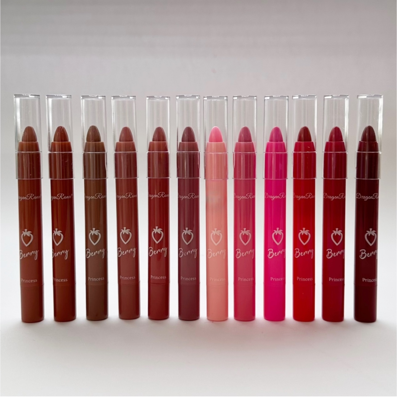 رژ لب مدادی دراگون رانی مدل TO مجموعه 12 عددی