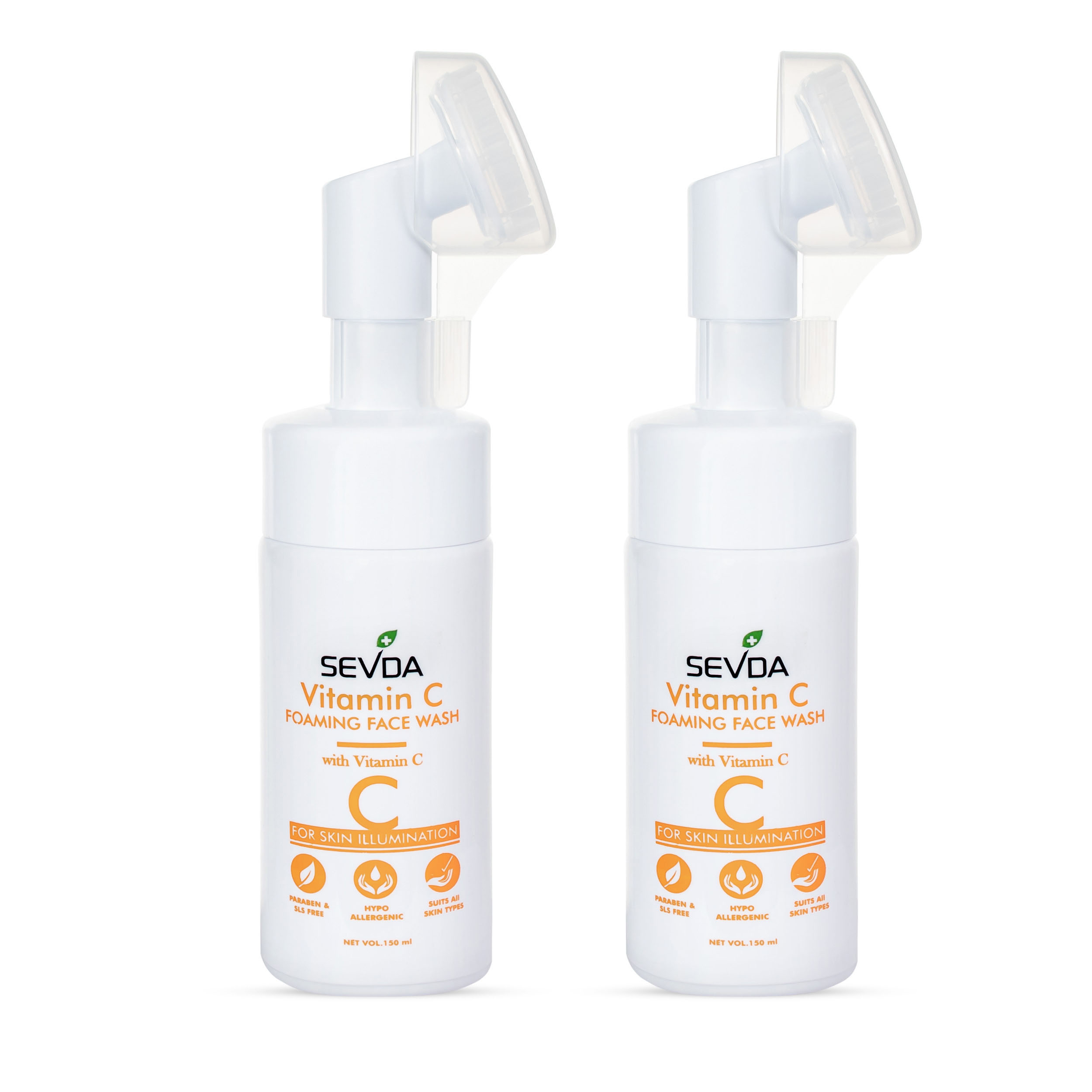 فوم شستشو صورت سودا مدل ویتامین C حجم 150 میلی لیتر مجموعه 2 عددی