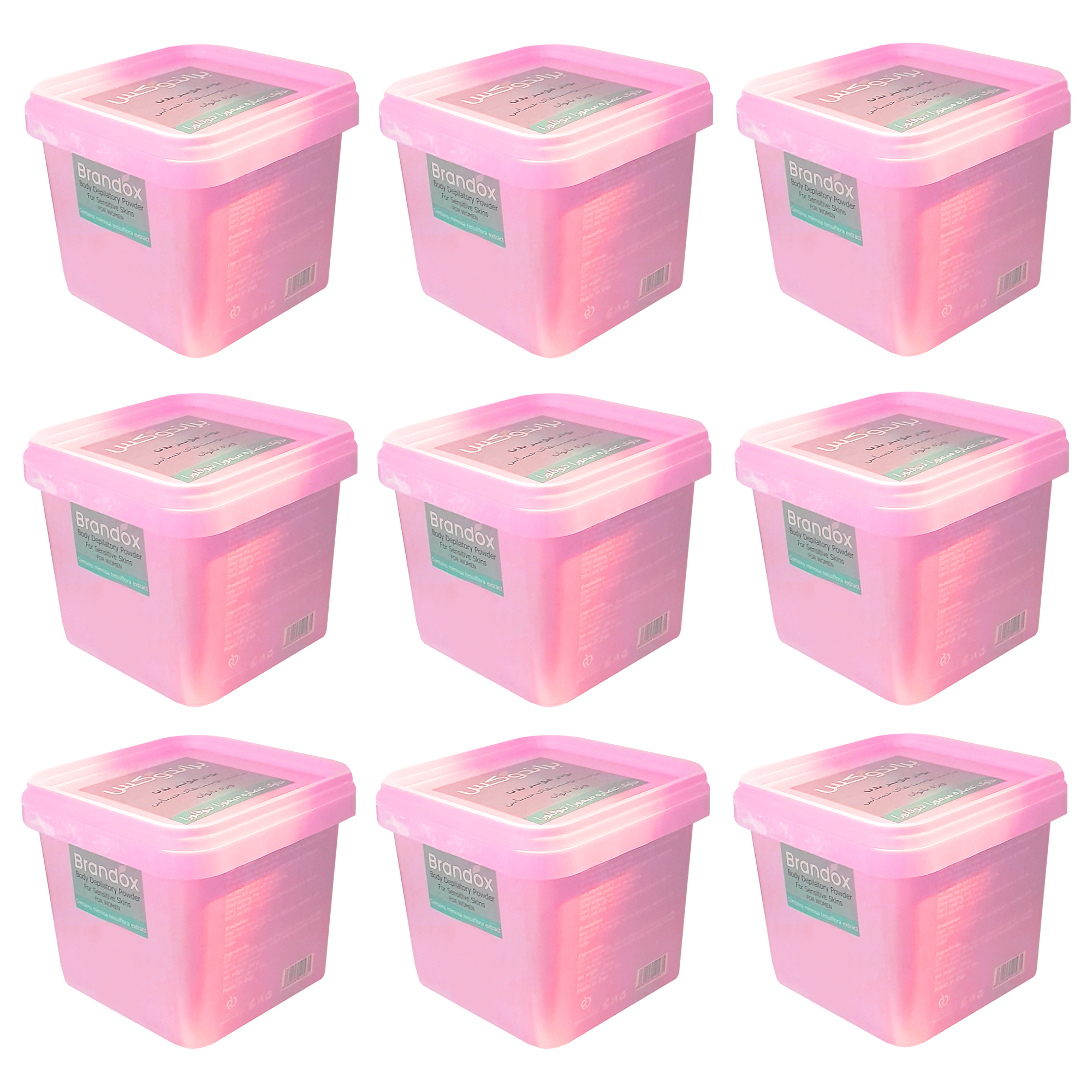 پودر موبر براندوکس مدل تنوفور وزن 300 گرم مجموعه 9 عددی