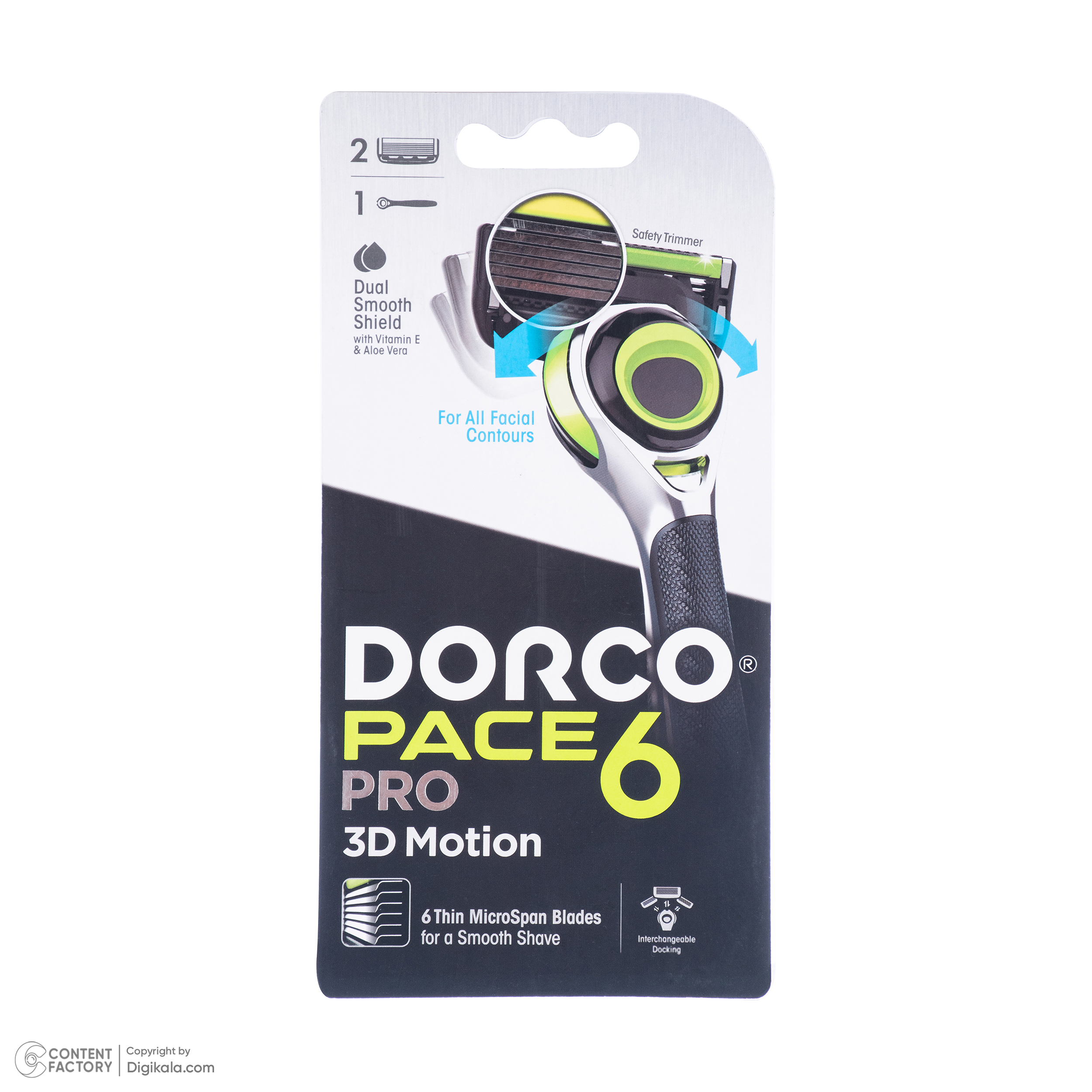 خود تراش دورکو مدل pace 6 pro 3d motion به همراه سری یدک