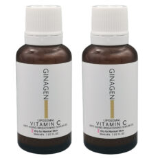 ژل سرم روشن کننده ژیناژن مدل ویتامین C حجم 30 میلی لیتر مجموعه دو عددی