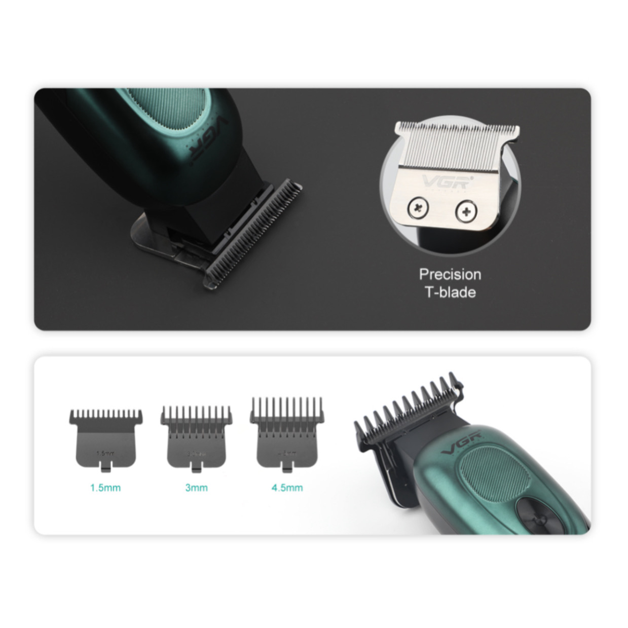 ماشین اصلاح موی سر و صورت وی جی ار مدل V-227