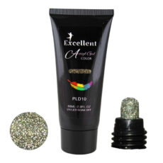 پلی ژل کاشت ناخن اکسلنت مدل دیسکو شماره PLD10 حجم 60 میلی لیتر