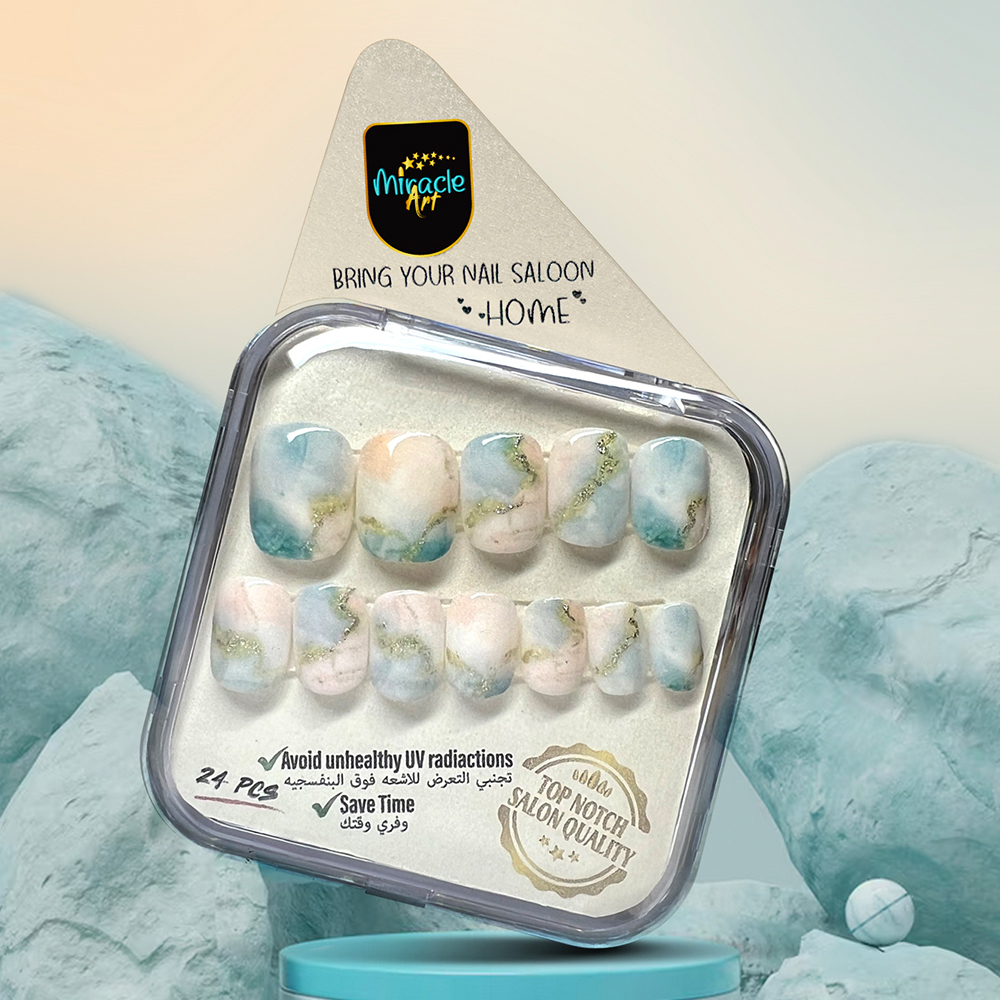 ناخن مصنوعی میراکل آرت کد SH24009 بسته 24 عددی