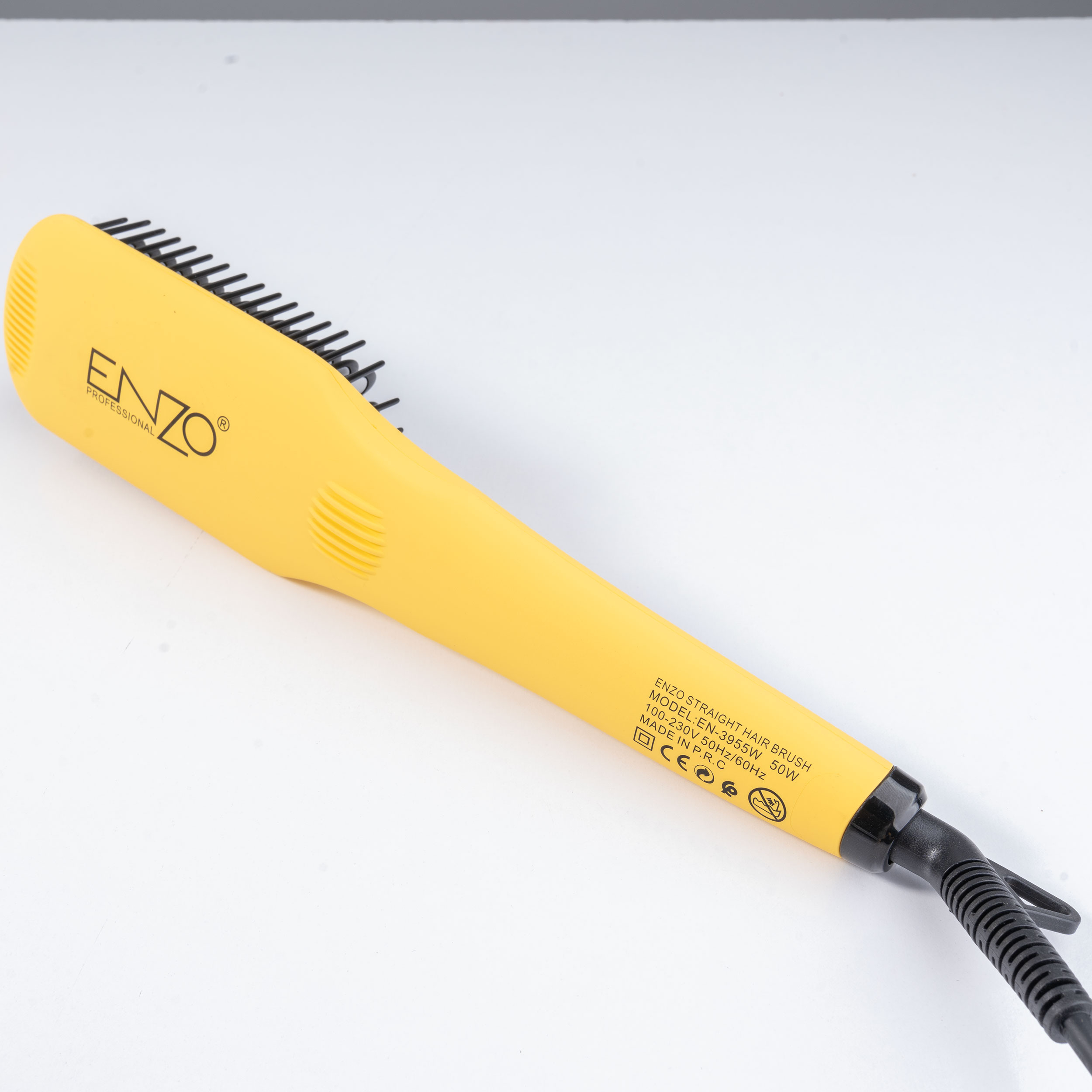 اتو مو انزو پروفیشینال مدل EN-3955W به همراه برس حرارتی و فرکننده مو