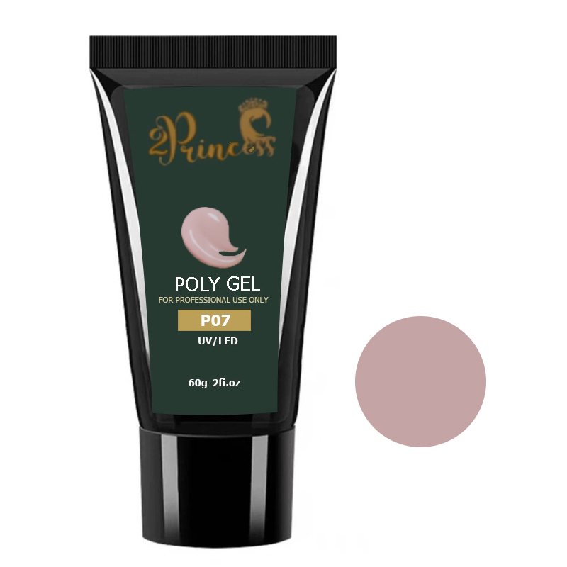پلی ژل کاشت ناخن پرنسس مدل P07 وزن 60 گرم