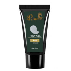 پلی ژل کاشت ناخن پرنسس مدل P02 وزن 60 گرم رنگ طوسی