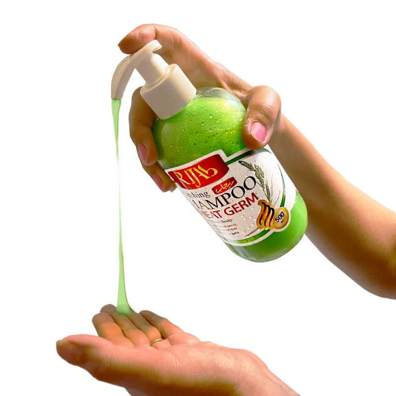 شامپو تقویت کننده و ضد ریزش مو ریجاب مدل عصاره جوانه گندم حجم 500 میلی لیتر بسته 10 عددی