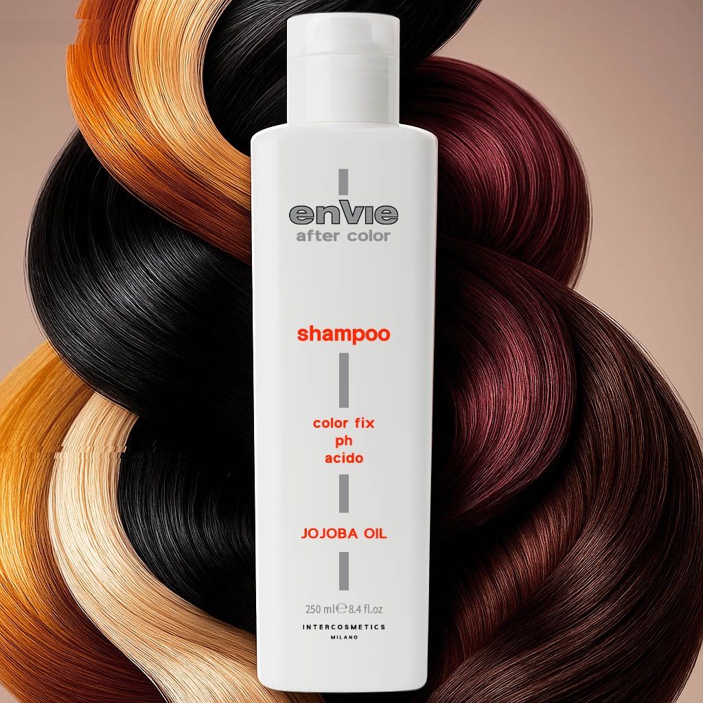 شامپو تثبیت کننده رنگ مو انوی مدل Color Fixing مناسب برای موهای رنگ و فراوری شده حجم 250 میلی لیتر