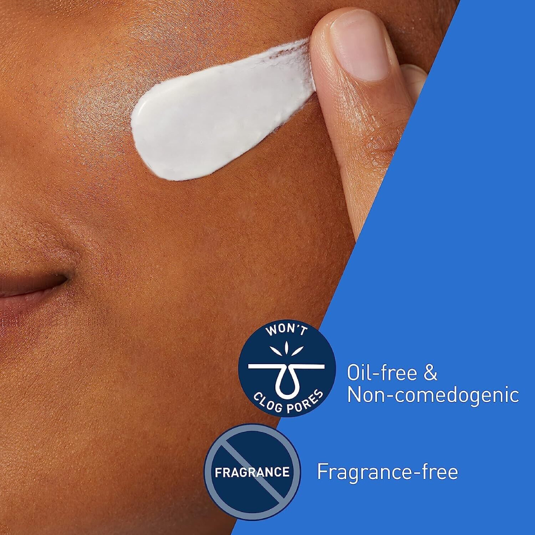 لوسیون ضد آفتاب بی رنگ سراوی SPF 50 مدل AM مناسب پوستهای معمولی حجم 60 میلیلیتر