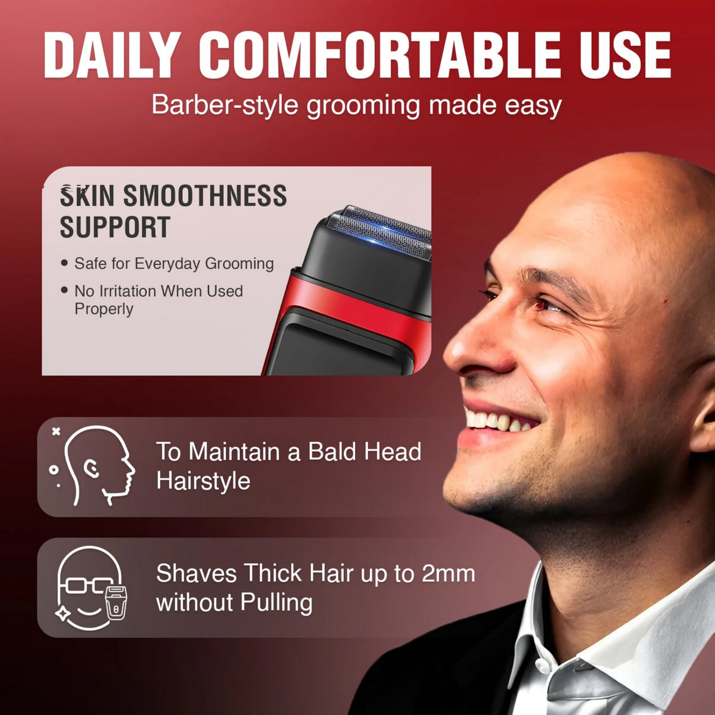 ماشین اصلاح موی صورت شارژی وی جی ار مدل V-307