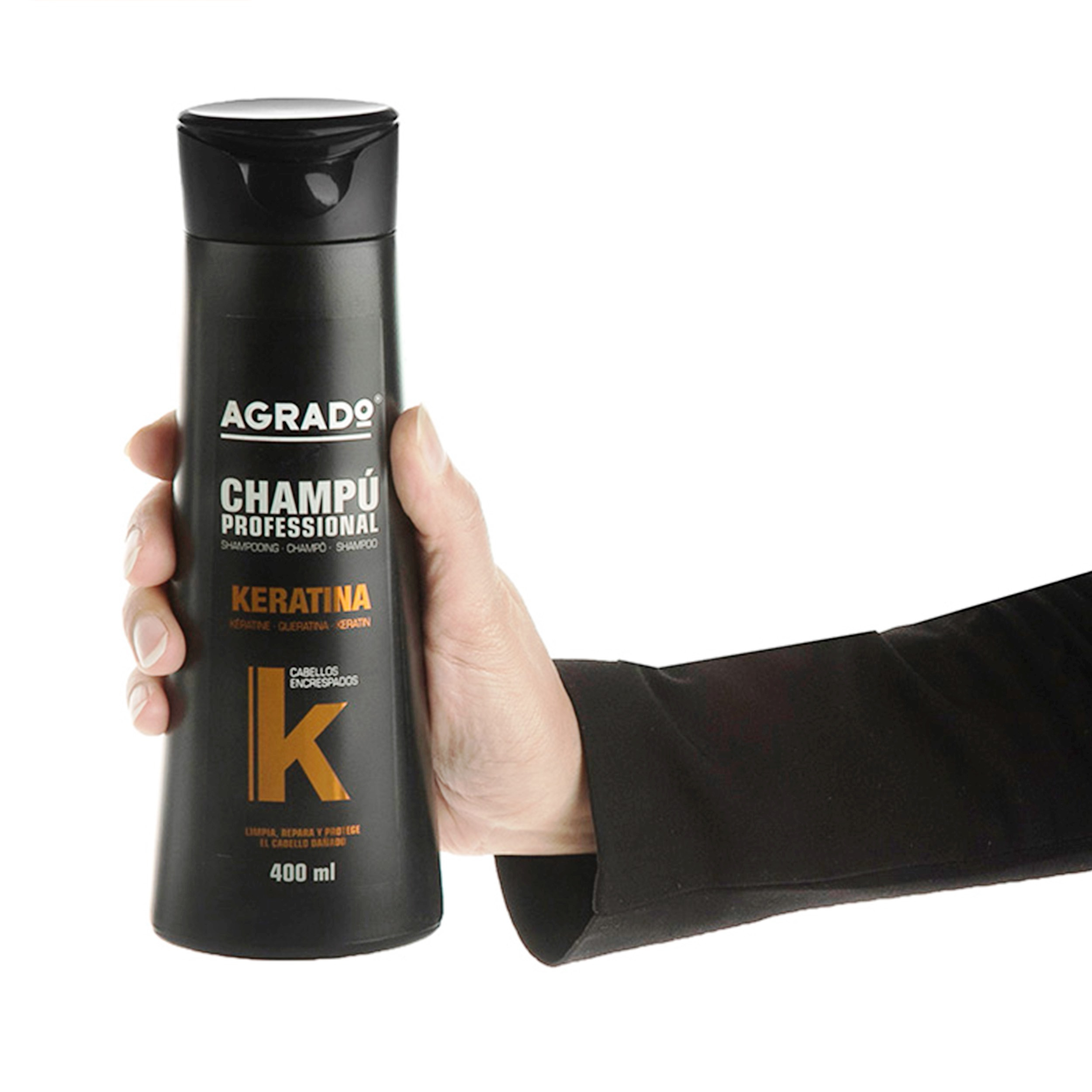 شامپو مو آگرادو مدل کراتین حجم 400 میلی لیتر مجموعه 2 عددی به همراه ماسک مو آگرادو مدل کراتین حجم 500 میلی لیتر