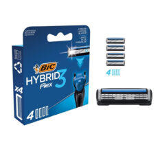 خود تراش بیک مدل Hybrid 3 Flex به همراه تیغ یدک بسته 8 عددی