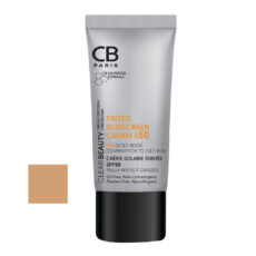 کرم ضد آفتاب رنگی سی بی پاریس SPF 50 مدل 01 مناسب پوستهای چرب حجم 40 میلیلیتر