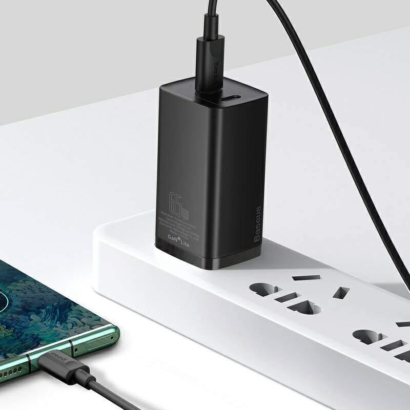 شارژر دیواری باسئوس مدل GaN2 Lite Charger 65W CCGAN2L-F