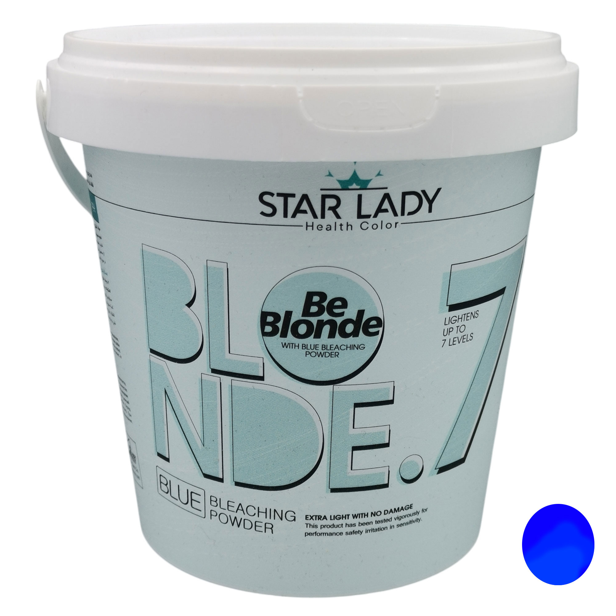 پودر دکلره  استارلیدی مدل 002 وزن 500 گرم رنگ آبی