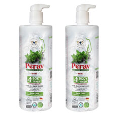 شامپو بدن پراو مدل نعناع وزن 1000 گرم مجموعه دو عددی
