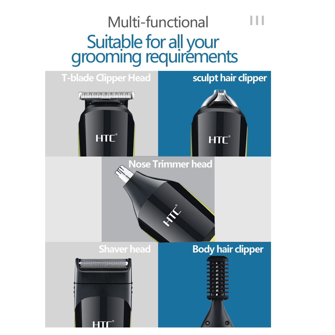 ست ماشین اصلاح موی صورت و بدن اچ تی سی مدل AT-1326