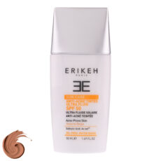کرم ضد آفتاب رنگی صورت اریکه SPF 50 مدل Anti-Acne حاوی محافظ UVA و UVB مناسب پوست‌های آکنه‌ ای حجم 50 میلی لیتر