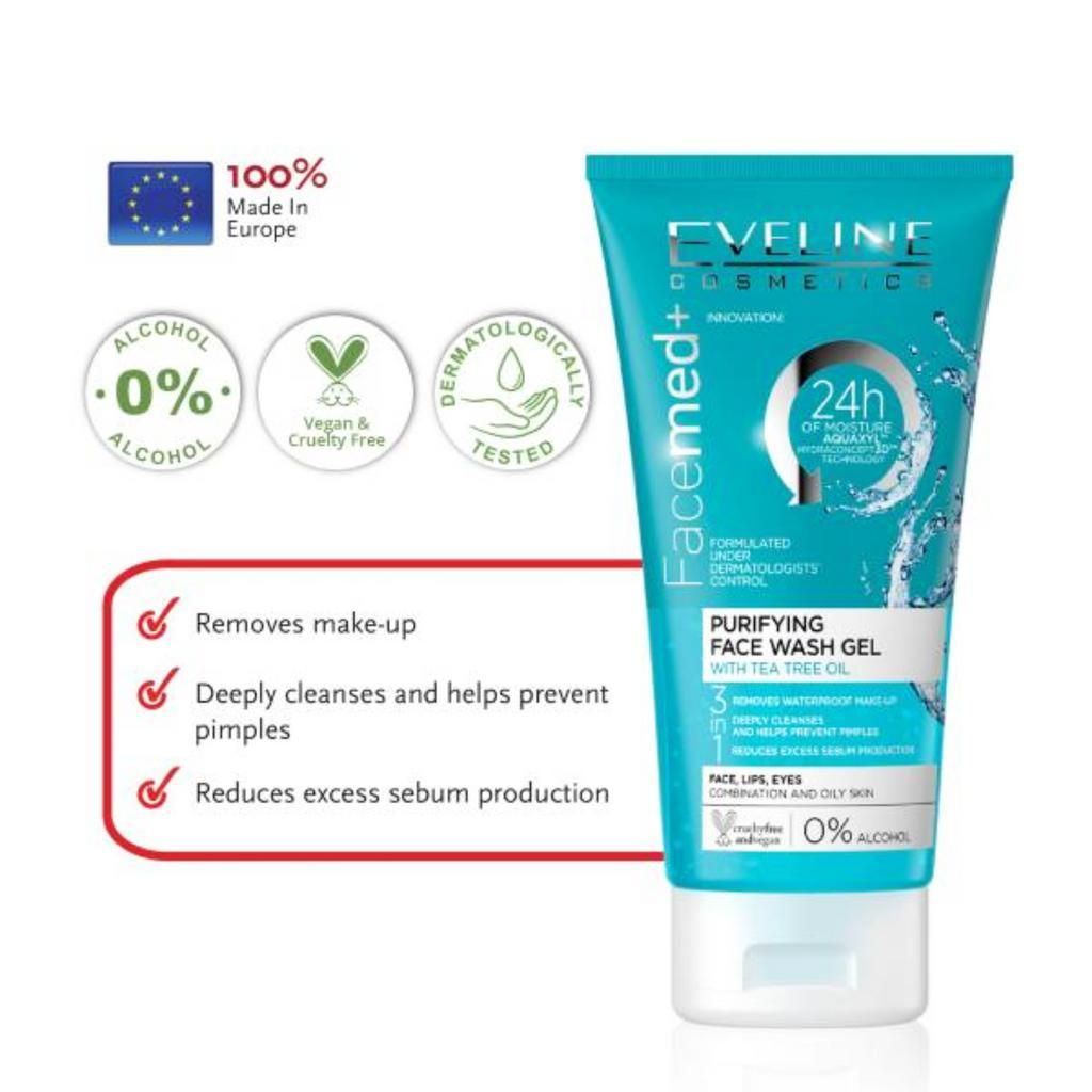 ژل شستشو صورت اولاین مدل 24h Tea Tree Oil حجم 150 میلی لیتر