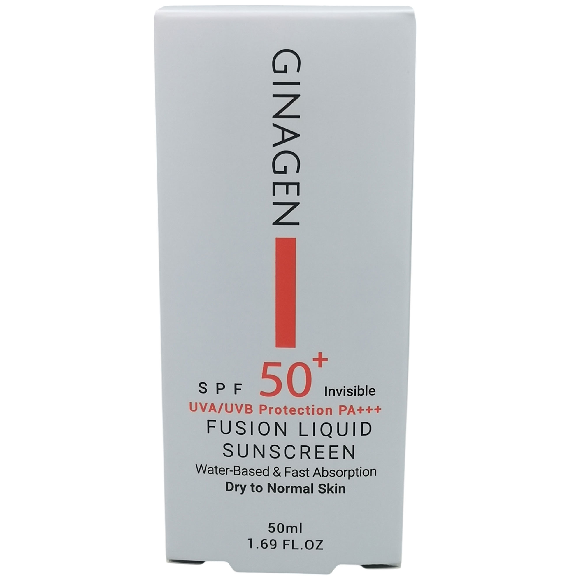 کرم ضد آفتاب بدون رنگ ژیناژن SPF 50 مدل 00 محافظ UVA ،UVB ، مناسب پوست‌های خشک و معمولی حجم 50 میلی‌لیتر مجموعه دو عددی