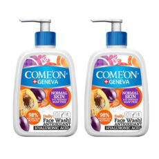 ژل شستشو صورت کامان سری geneva مدل Normal حجم 500 میلی لیتر بسته 2 عددی