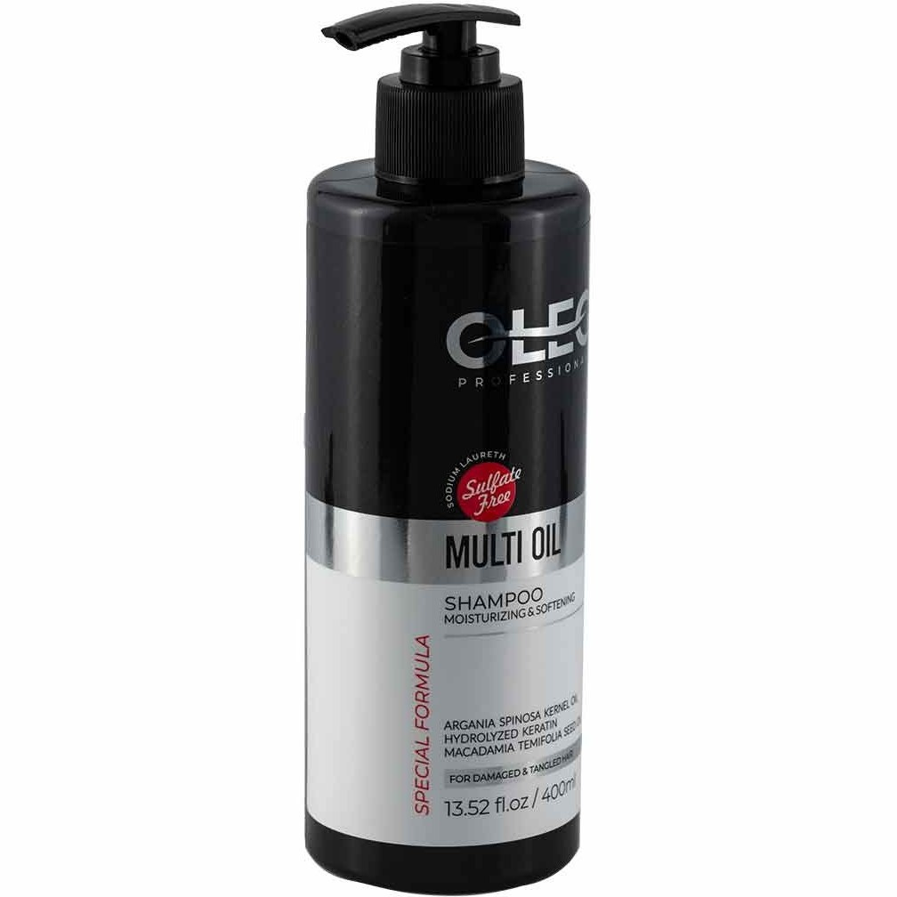 شامپو و نرم کننده مو اولگ مدل  PROFESSIONAL MULTI OIL مناسب برای موهای خشک و شکننده حجم 400 میلی لیتر