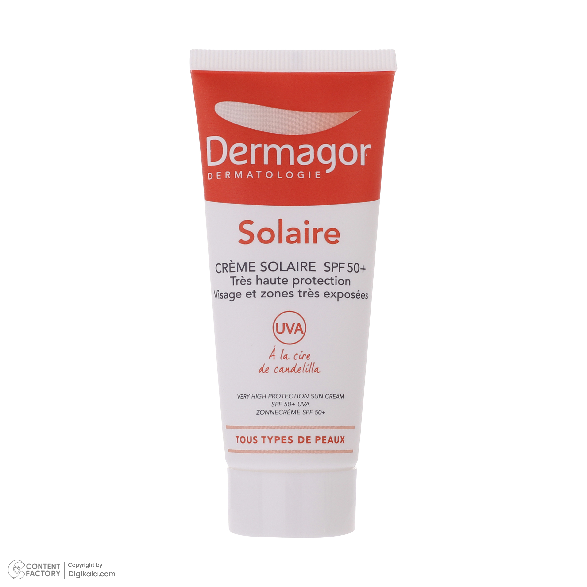 کرم ضد آفتاب درماگور کد 50 حجم 50 میلی لیتر