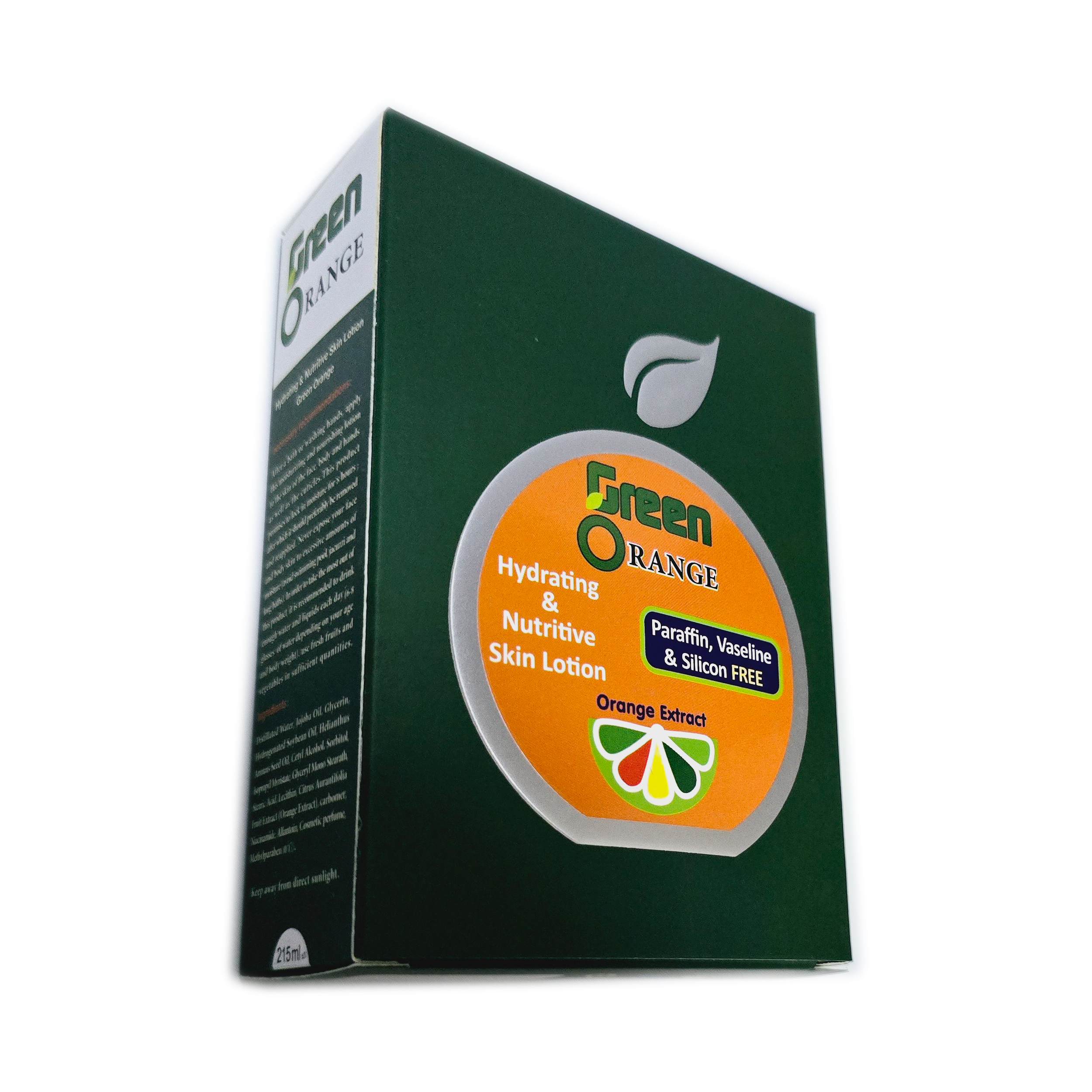 لوسیون آبرسان گرین اورنج مدل پرتقال مناسب برای انواع پوست حجم 215 میلی لیتر مجموعه 2 عددی
