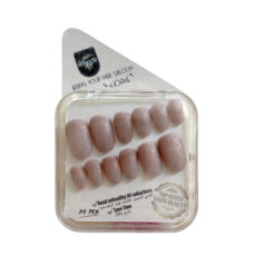 ناخن مصنوعی دست میراکل آرت مدل گرد کد R2400110 بسته 24 عددی