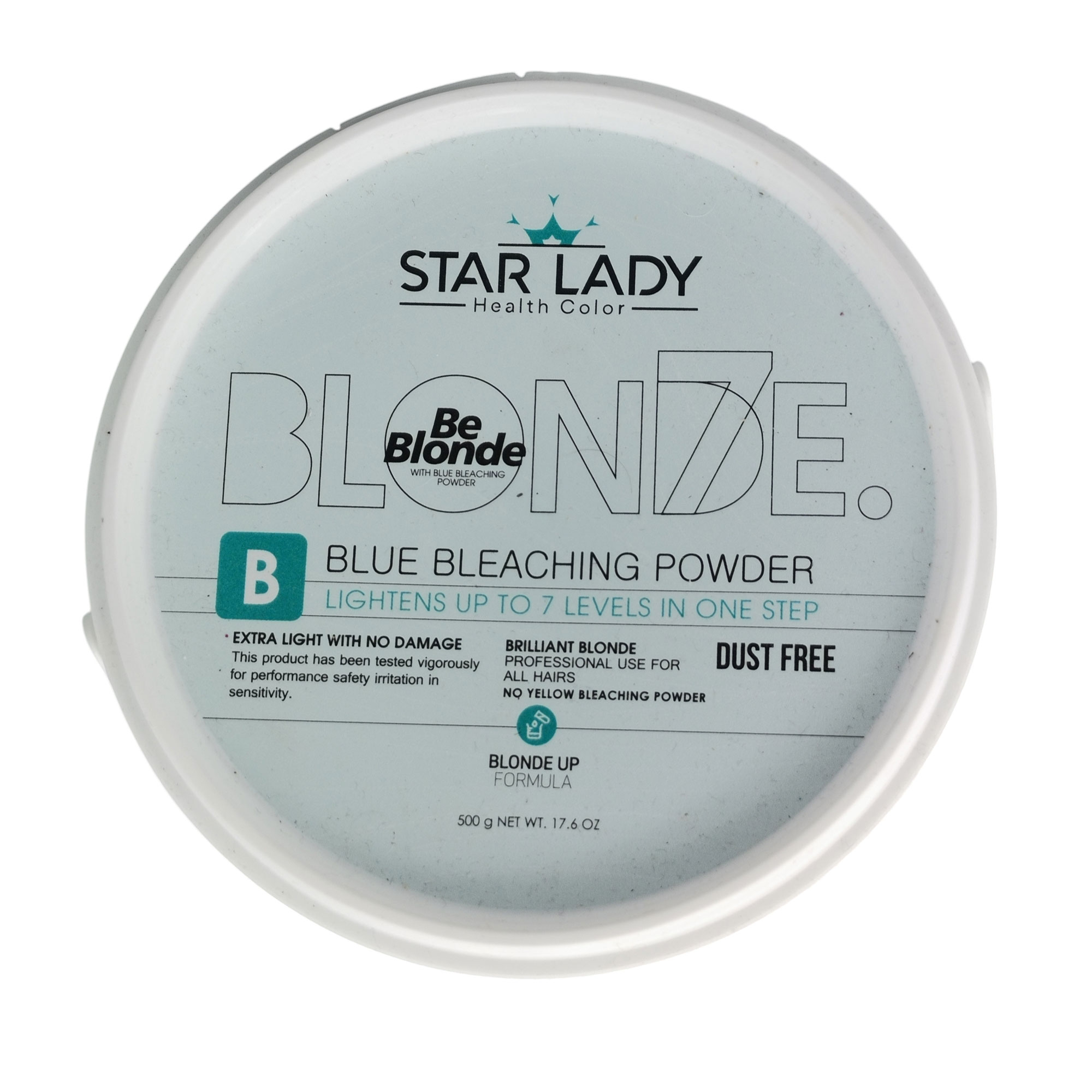 پودر دکلره  استارلیدی مدل 002 وزن 500 گرم رنگ آبی