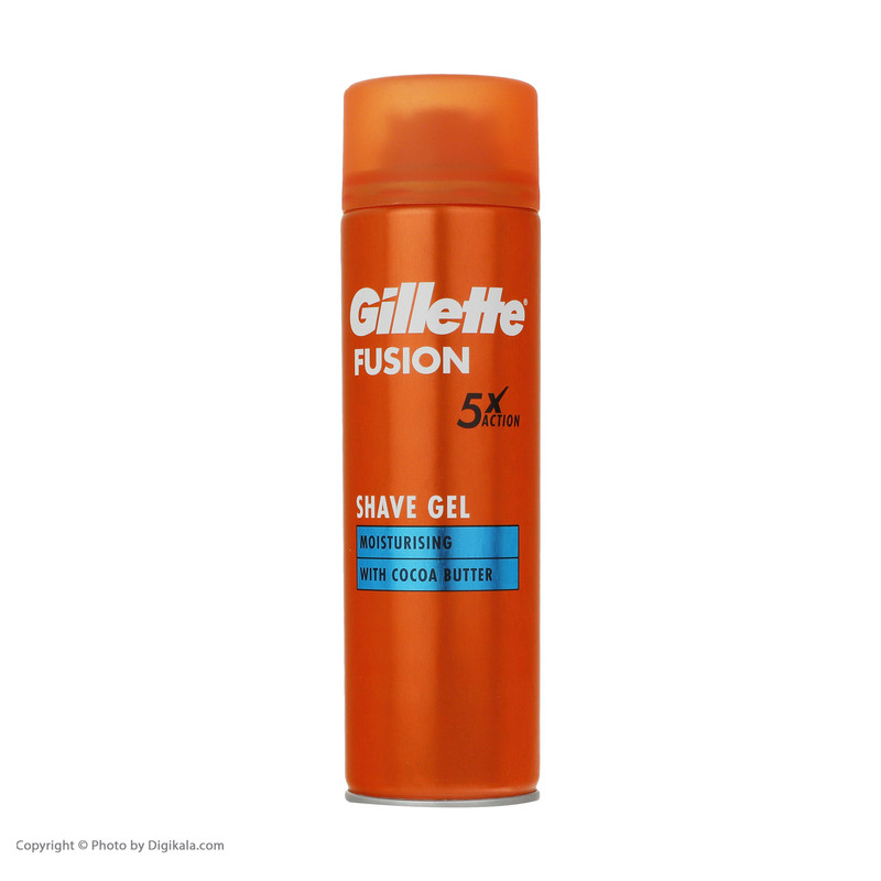 خود تراش ژیلت مدل FUSION 5 POWER به همراه ژل اصلاح ژیلت مدل MOISTURISING حجم 200 میلی لیتر