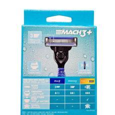 خود تراش ژیلت مدل +Mach3 به همراه تیغ یدک بسته 2 عددی