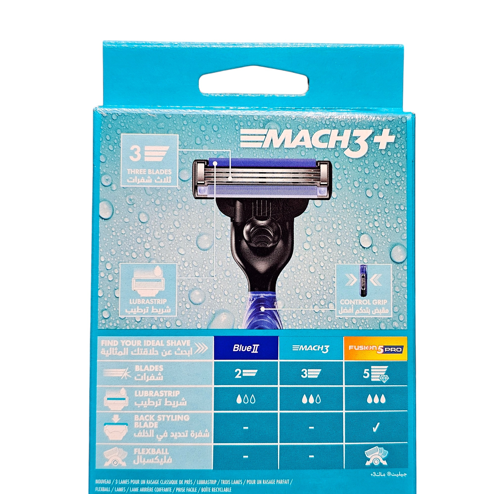 خود تراش ژیلت مدل +Mach3 به همراه تیغ یدک بسته 2 عددی