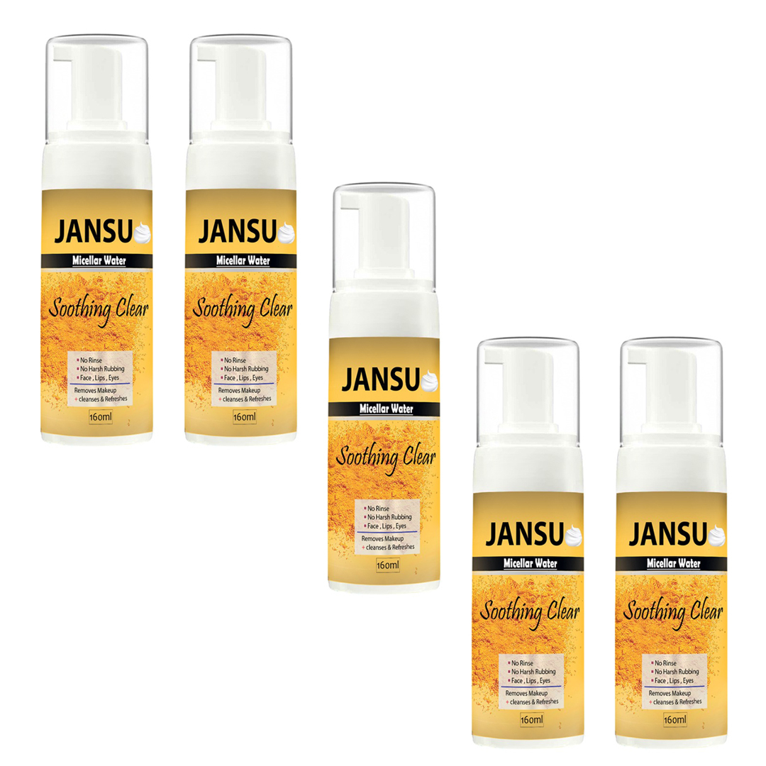 فوم پاک کننده آرایش صورت جانسو مدل نستالژیک حجم 160 میلی لیتر مجموعه 5 عددی