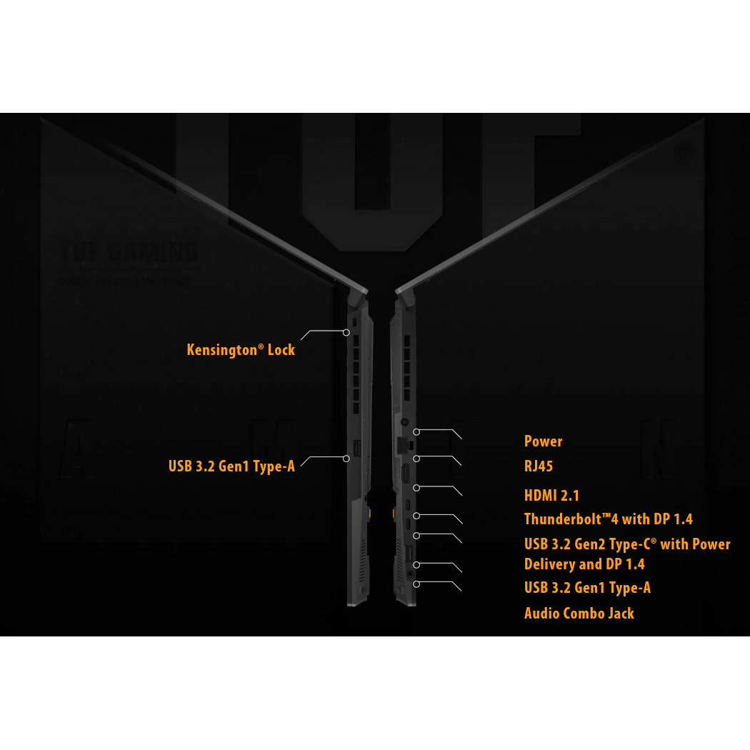 لپ تاپ 15.6 اینچی ایسوس مدل TUF Gaming F15 FX507VI-F15.I74070-i7 13620H-48GB DDR5 4800MHz-1TB SSD-RTX4070 8GB-FHD 144Hz-W - کاستوم شده