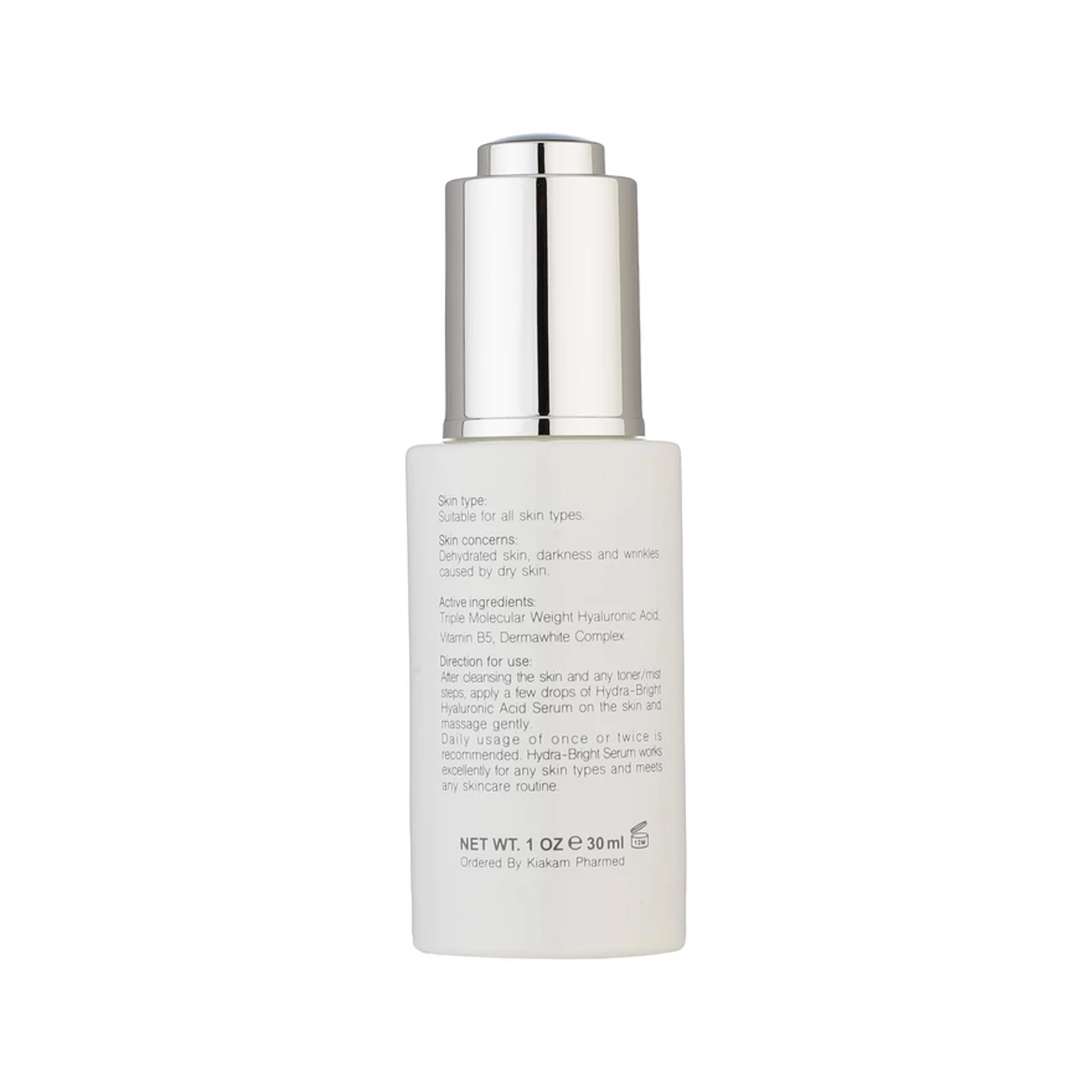 سرم پوست برایت مکس مدل HYALURONIC ACID 2% حجم 30 میلی لیتر