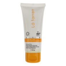 کرم ضد آفتاب بدون رنگ لافارر SPF 40 مدل مینرال حاوی محافظ UVA و UVB و PA+++مناسب پوستهای حساس حجم 40 میلیلیتر