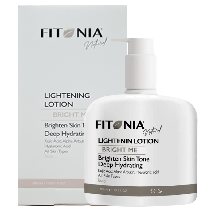 لوسیون بدن فیتونیا مدل برایت می مناسب برای  انواع پوست حجم 300 میلی لیتر