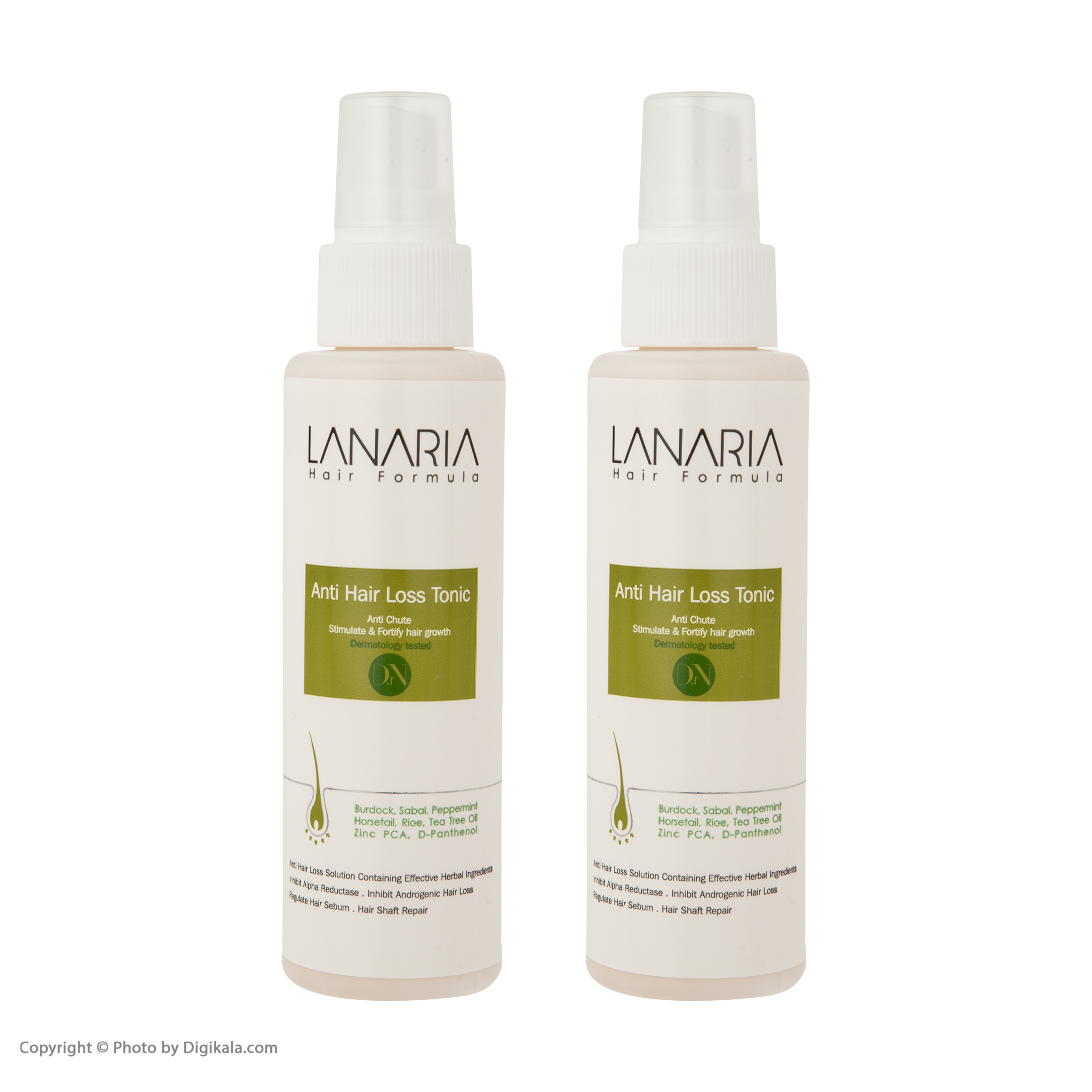 تونیک تقویت کننده مو لاناریا مدل Tea Tree حجم 150 میلی لیتر مجموعه 2 عددی