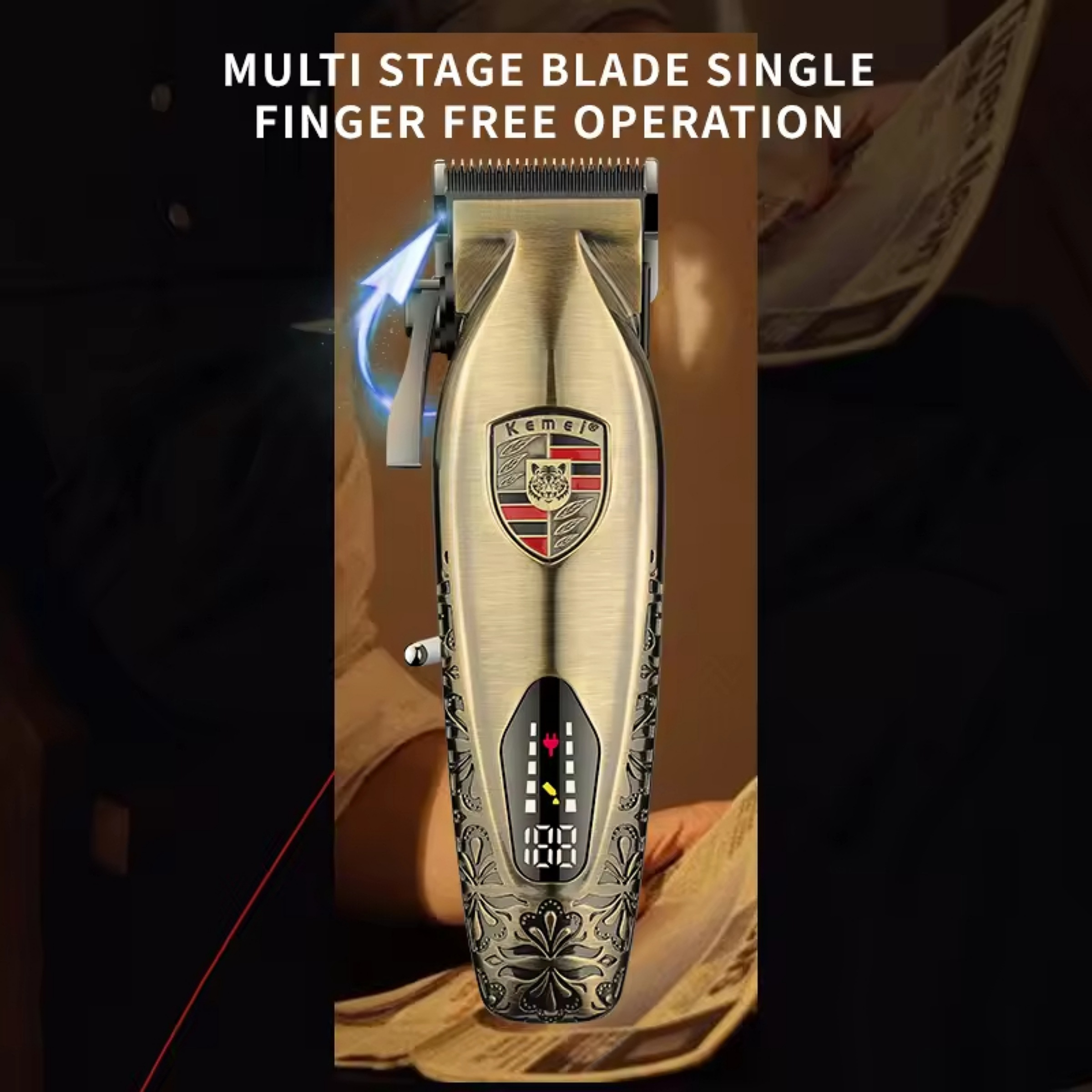 ماشین اصلاح موی سر و صورت کیمی مدل km-2365 مجموعه 2عددی