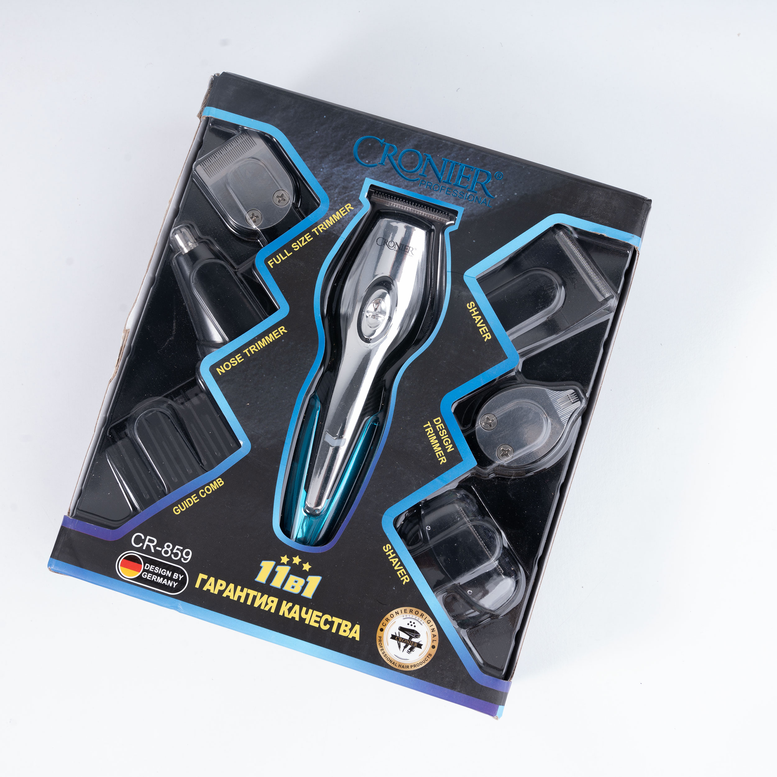 ماشین اصلاح موی سر و صورت و بینی کرونیر مدل CR-859